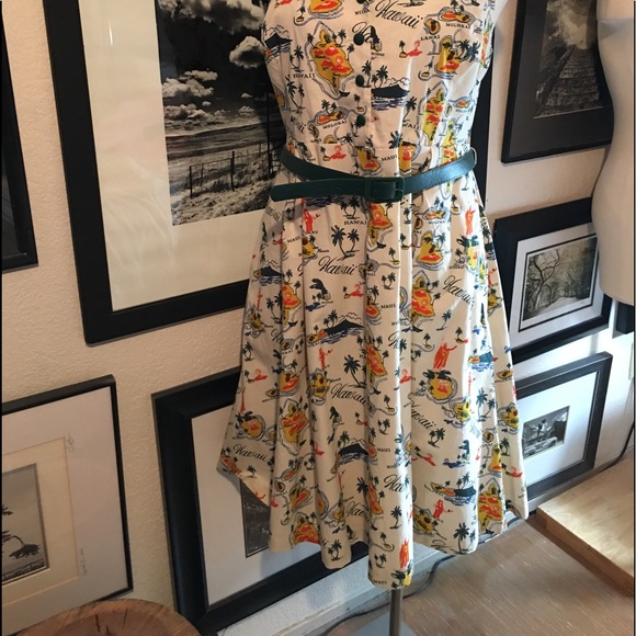 Modcloth Hawaii halter dress - Picture 2 of 8